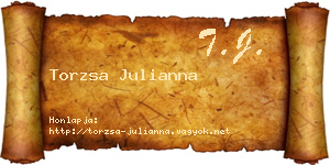 Torzsa Julianna névjegykártya